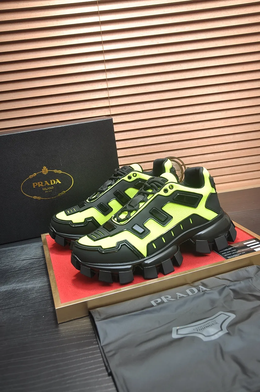 Men's shoes 💰620💶[PRADA] Top original items, new seasonal styles, high quality original items, top original breathable fabric + imported glue, imported stretch fabric inside with original cowhide foot pads, original air cushion outsole! Quality guaranteed! Code 38-45 (45 customized)